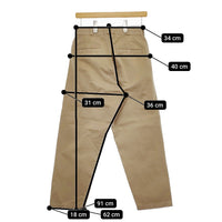 YAECA 166201 サイズ28 1タックパンツ チノパンツ ベージュ レディース ヤエカ【中古】4-1227M♪