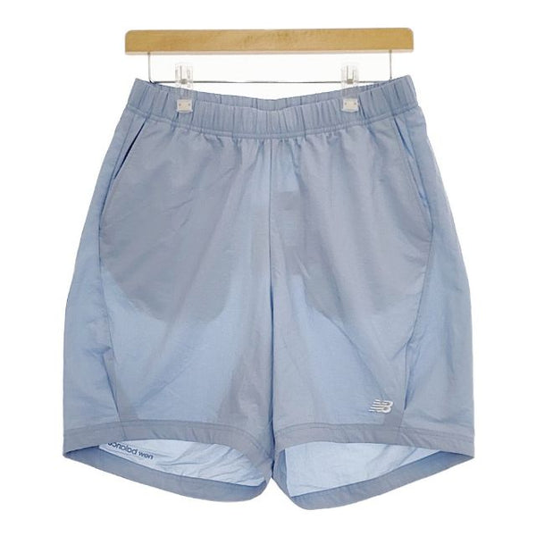 NEW BALANCE 新品 定価6600円 AWS35458 ナイロン ショートパンツ ハーフパンツ ショーツ ブルー メンズ ニューバランス【中古】5-0501S∞