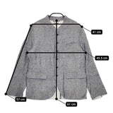 R&D.M.Co- リネン スタンドカラー ジャケット グレー レディース オールドマンズテーラー【中古】5-0224M∞