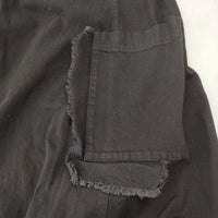 Y's 8oz BLACK DENIM SAROUEL PANTS YJ-P12-008 サイズ2 デニム サルエルパンツ 22SS ブラック レディース ワイズ/Yohji【中古】4-1219G♪