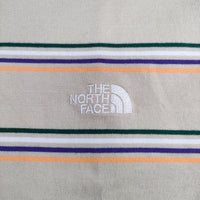 THE NORTH FACE ショートスリーブマルチボーダーティー NT32455 半袖Ｔシャツ カットソー ベージュ メンズ ザノースフェイス【中古】5-0612S∞