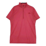 THE NORTH FACE ショートスリーブ アルファドライ ジップアップ NTW11517 半袖Ｔシャツ カットソー レッド レディース ザノースフェイス【中古】5-0612S∞