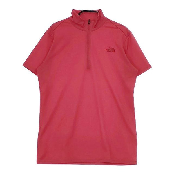 THE NORTH FACE ショートスリーブ アルファドライ ジップアップ NTW11517 半袖Ｔシャツ カットソー レッド レディース ザノースフェイス【中古】5-0612S∞