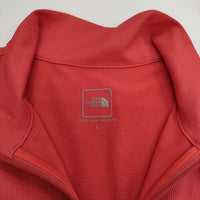 THE NORTH FACE ショートスリーブ アルファドライ ジップアップ NTW11517 半袖Ｔシャツ カットソー レッド レディース ザノースフェイス【中古】5-0612S∞