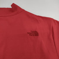 THE NORTH FACE ショートスリーブ アルファドライ ジップアップ NTW11517 半袖Ｔシャツ カットソー レッド レディース ザノースフェイス【中古】5-0612S∞