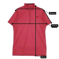 THE NORTH FACE ショートスリーブ アルファドライ ジップアップ NTW11517 半袖Ｔシャツ カットソー レッド レディース ザノースフェイス【中古】5-0612S∞