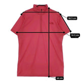 THE NORTH FACE ショートスリーブ アルファドライ ジップアップ NTW11517 半袖Ｔシャツ カットソー レッド レディース ザノースフェイス【中古】5-0612S∞