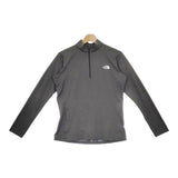 THE NORTH FACE フラッシュドライスリーディージップアップ NTW12201 長袖Ｔシャツ カットソー ロンＴ グレー レディース ザノースフェイス【中古】5-0204M∞