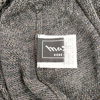 MAXIM リネンコットン 透かし編み 帽子 ニットキャップ チャコールグレー レディース マキシム【中古】5-0625M◎