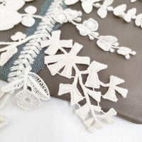 mina perhonen forest parade レザー aaa9434 定価38500円 刺繍 巾着バッグ カーキ レディース ミナペルホネン【中古】4-1219G◎