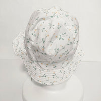 YAECA WRITE 新品 HAT HIGH 42953 定価11000円 花柄 帽子 ハット DEMI(ORENGE) ホワイト レディース ヤエカ【中古】5-0116G∞