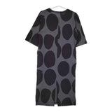 marimekko RANDI KOPPELO サイズXS 七分袖 ワンピース グレー ブラック レディース マリメッコ【中古】5-0328M♪