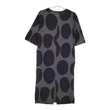 marimekko RANDI KOPPELO サイズXS 七分袖 ワンピース グレー ブラック レディース マリメッコ【中古】5-0328M♪