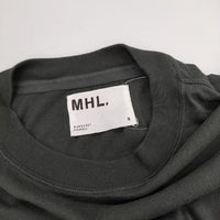 MHL. 595-4168555 FINE COTTON JERSEY 半袖Ｔシャツ カットソー 24SS カーキ レディース エムエイチエル【中古】5-0612S∞