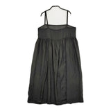 ARTS&SCIENCE 013-0543-209 サイズ1 シルク キャミソール ギャザー ワンピース ブラック レディース アーツ&サイエンス【中古】5-0328S♪