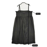ARTS&SCIENCE 013-0543-209 サイズ1 シルク キャミソール ギャザー ワンピース ブラック レディース アーツ&サイエンス【中古】5-0328S♪