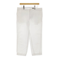 MARGARET HOWELL 578-7142016 HIGH TWIST COTTON LINEN サイズ2 パンツ ホワイト レディース マーガレットハウエル【中古】5-0328M♪
