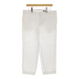 MARGARET HOWELL 578-7142016 HIGH TWIST COTTON LINEN サイズ2 パンツ ホワイト レディース マーガレットハウエル【中古】5-0328M♪