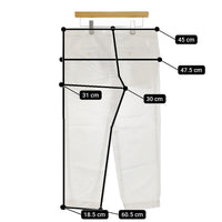 MARGARET HOWELL 578-7142016 HIGH TWIST COTTON LINEN サイズ2 パンツ ホワイト レディース マーガレットハウエル【中古】5-0328M♪