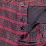 ARTS&SCIENCE リネンチェックパンツ 053-U301-111 サイズ1 パンツ パープル レッド レディース アーツ&サイエンス【中古】5-0328M♪