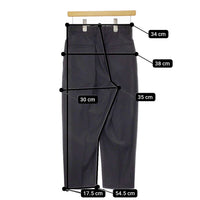LOEFF antelope別注 2タックパンツ アンテロープ別注 8814-217-0067 サイズ0 パンツ ブラック レディース ロエフ【中古】4-1219M♪