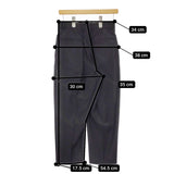 LOEFF antelope別注 2タックパンツ アンテロープ別注 8814-217-0067 サイズ0 パンツ ブラック レディース ロエフ【中古】4-1219M♪
