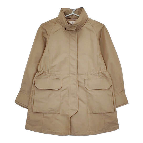 GEORGES RECH ジョルジュレッシュ シャンブレーメモリータフタマウンテンパーカー 定価24750円 PHJJS-41450 ベージュ レディース【中古】5-0328M♪