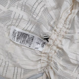 niko and... 透かし チェック ブラウス 長袖シャツ アイボリー レディース ニコアンド【中古】5-0407M∞