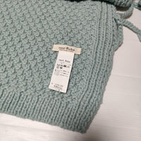 nest Robe ペルーニットポップコーンケーブルベスト 01234-1002 ウール ベスト ブルー レディース ネストローブ【中古】4-1130T∞