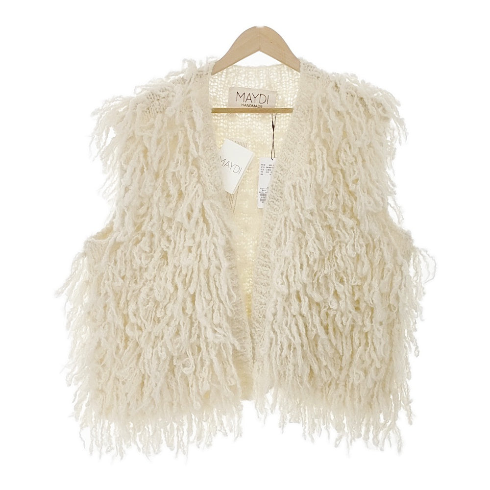 MAYDI 新品 HAND KNITTED FRINGE VEST 定価69300円 サイズL ウールニット ベスト 24AW キナリ レデ –  ブランド古着の専門店gee,jee（ジージー）