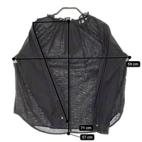 le ciel a temps doux フリルカラー コットンリネン ブラウス シャツ ブラック レディース ルシエルタンドゥース【中古】5-0328M♪