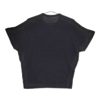 soil 日本製 コットン ワッフル 半袖Ｔシャツ カットソー ブラック レディース ソイル【中古】5-0507S∞