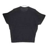 soil 日本製 コットン ワッフル 半袖Ｔシャツ カットソー ブラック レディース ソイル【中古】5-0507S∞