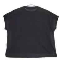 bul bul カットワーク ノースリーブ 刺繍 コットン レース Ｔシャツ カットソー ブラック レディース バルバル【中古】5-0507S∞
