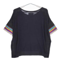marble sud RHYTHM コットン 半袖Ｔシャツ カットソー ネイビー レディース マーブルシュッドリズム【中古】5-0507S∞