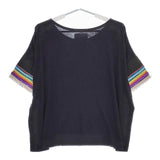 marble sud RHYTHM コットン 半袖Ｔシャツ カットソー ネイビー レディース マーブルシュッドリズム【中古】5-0507S∞