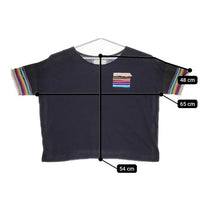 marble sud RHYTHM コットン 半袖Ｔシャツ カットソー ネイビー レディース マーブルシュッドリズム【中古】5-0507S∞
