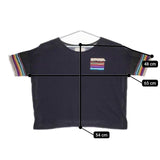 marble sud RHYTHM コットン 半袖Ｔシャツ カットソー ネイビー レディース マーブルシュッドリズム【中古】5-0507S∞