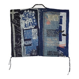 45R/45rpm 45周年記念 バンダナパッチワークのMシャツ（再び・インディゴ）紺 レディース フォーティーファイブアールピーエム【中古】5-0608S♪