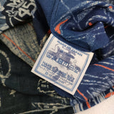 45R/45rpm 45周年記念 バンダナパッチワークのMシャツ（再び・インディゴ）紺 レディース フォーティーファイブアールピーエム【中古】5-0608S♪