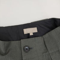 MARGARET HOWELL SOFT WOOL LINEN トラウザーズ 578-2142001 パンツ 22SS グリーン レディース マーガレットハウエル【中古】5-0102M∞