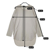 The BaTONe LONGSLEEVE ROUND-HEM コットン 長袖Ｔシャツ カットソー ロンＴ グレー レディース バトン【中古】5-0102M∞