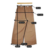 GALERIE VIE リネンキュプラシルク ワイドクロップドパンツ 定価27500円 ストライプ パンツ 22SS ブラウン レディース ギャルリーヴィー【中古】5-0407M∞