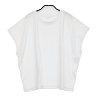 GALERIE VIE ファインコットンワイドクルーネックプルオーバー 定13200円 カットソー 24SS ホワイト レディース ギャルリーヴィー【中古】5-0608S♪