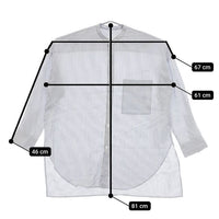 GALERIE VIE セルロースブロード スタンドネックシャツ 定価23100円 長袖シャツ ホワイト ブルー レディース ギャルリーヴィー【中古】5-0407M∞