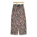 JOURNAL STANDARD L'essage TI LEAF イージーパンツ 定価24200円 総柄  パンツ 23SS ベージュ レディース ジャーナルスタンダードレサージュ【中古】5-0407G∞