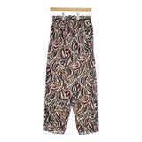 JOURNAL STANDARD L'essage TI LEAF イージーパンツ 定価24200円 総柄  パンツ 23SS ベージュ レディース ジャーナルスタンダードレサージュ【中古】5-0407G∞