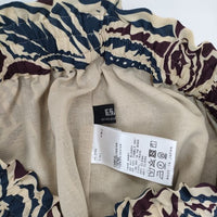 JOURNAL STANDARD L'essage TI LEAF イージーパンツ 定価24200円 総柄  パンツ 23SS ベージュ レディース ジャーナルスタンダードレサージュ【中古】5-0407G∞