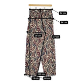 JOURNAL STANDARD L'essage TI LEAF イージーパンツ 定価24200円 総柄  パンツ 23SS ベージュ レディース ジャーナルスタンダードレサージュ【中古】5-0407G∞