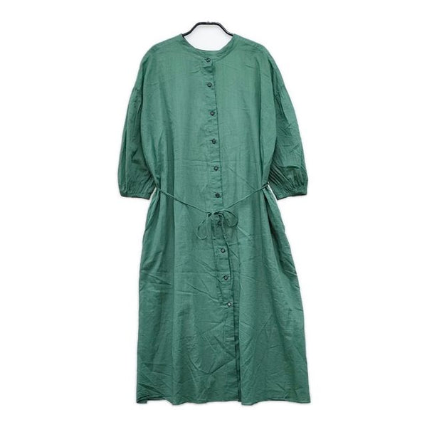 Boutique Ordinary B021-238D ペチスカート付き コットンドレス ワンピース グリーン レディース ブティークオーディナリー【中古】5-0407M∞